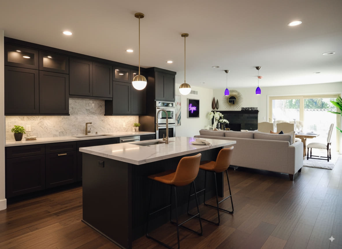 What Color Wood Floor Goes Best With Dark Cabinets