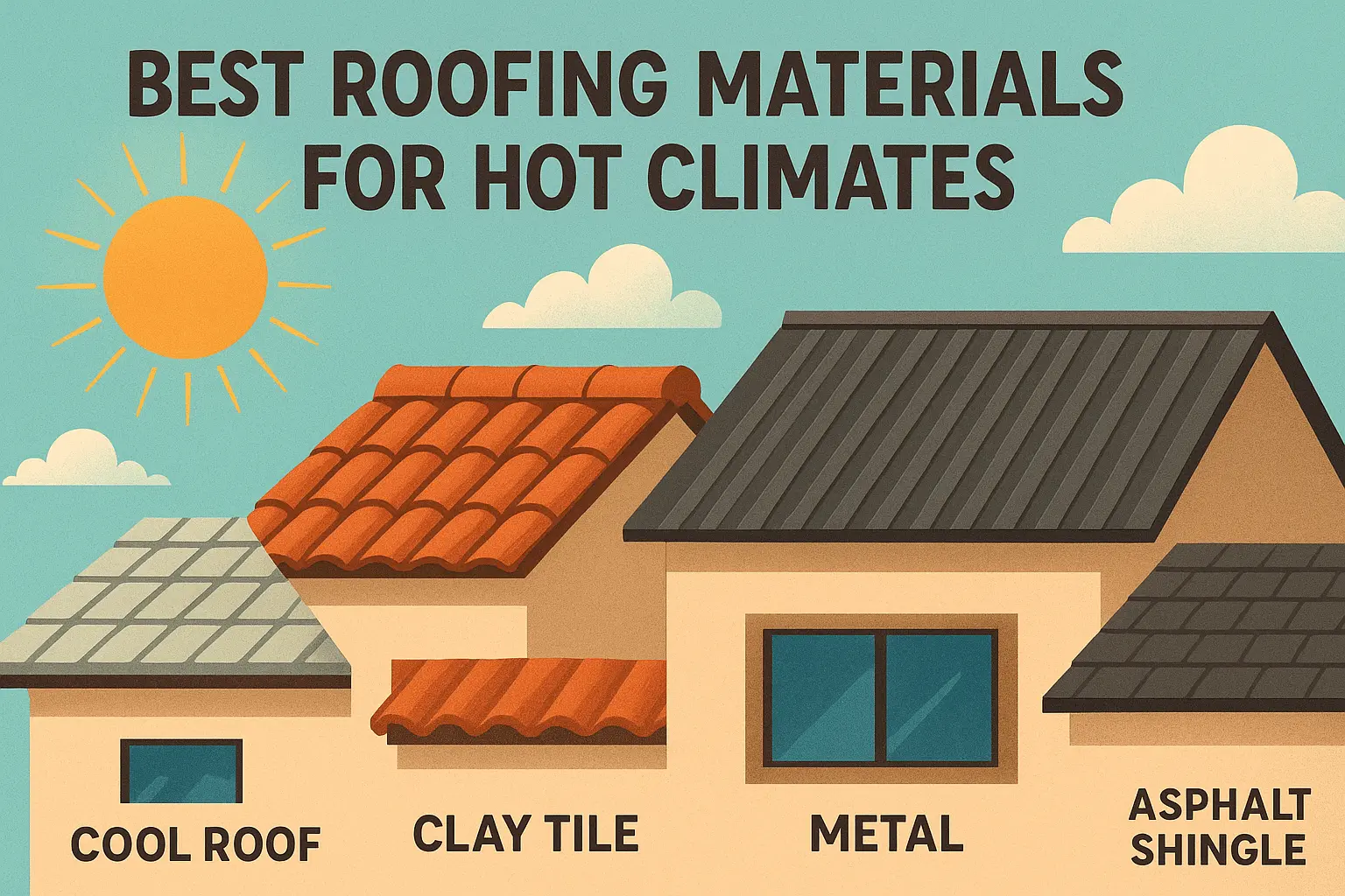 Best Roofing Materials for Hot Climates
