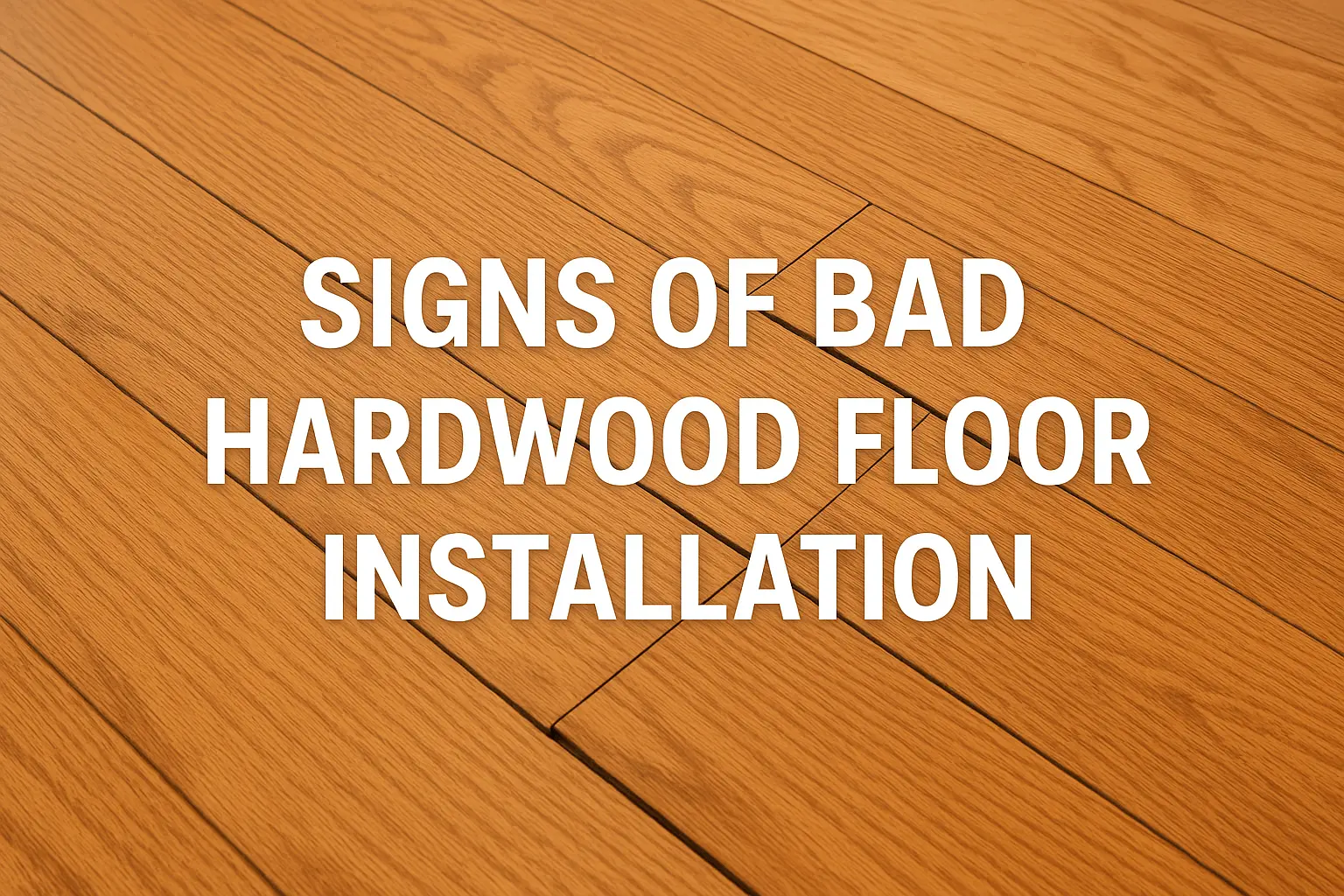 Signs of Bad Hardwood Floor Installation