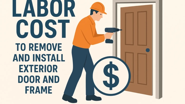 Labor Cost to Remove and Install Exterior Door and Frame