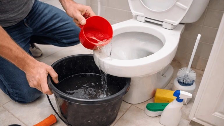 How to Drain Water From Toilet Bowl for Cleaning