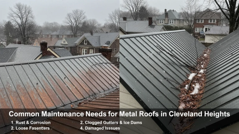 Common Maintenance Needs for Metal Roofs in Cleveland Heights