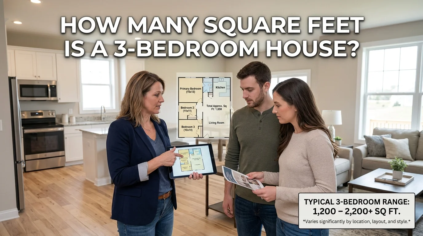 How Many Square Feet Is a 3 Bedroom House